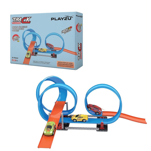 Playzu Pull Back Track Set 3B-Turn-Vehicles-Playzu-Toycra