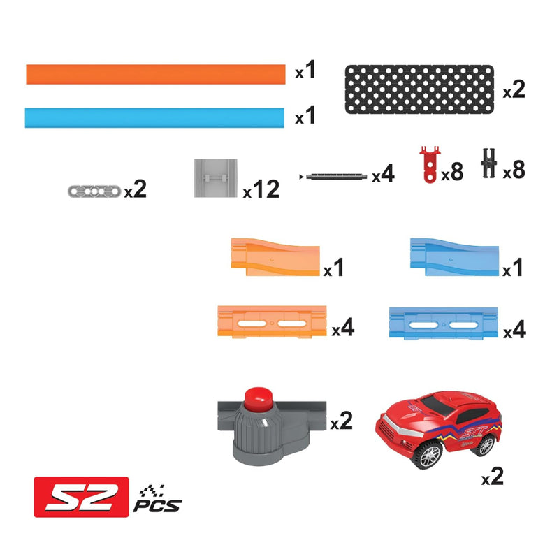 Playzu Shoot Off Challenger Edition Track Set, 52 Pcs