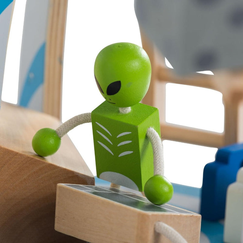 Plum Super Space Rocket Wooden Play Set