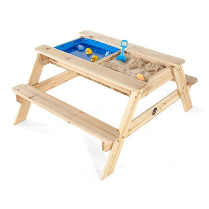 Plum Surfside Wooden Sand And Water Picnic Table