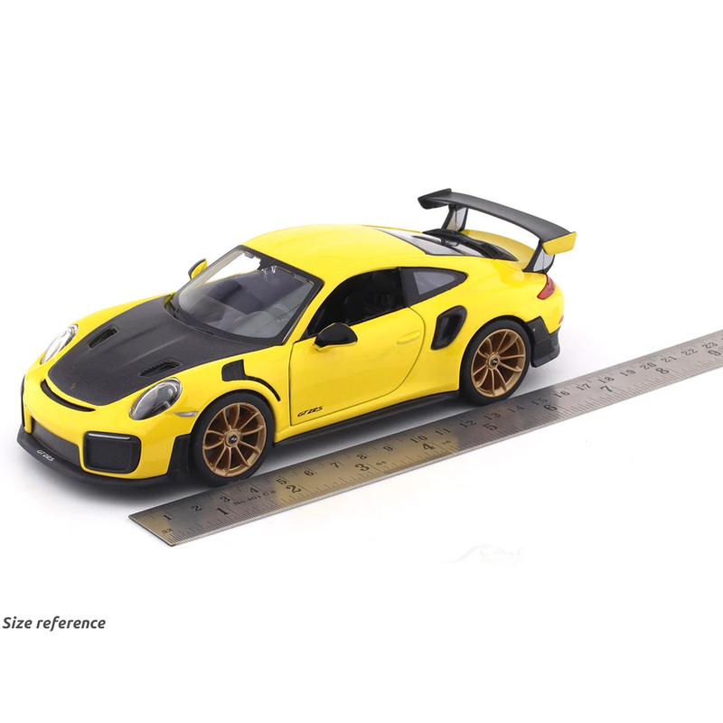 Porsche 911 GT2 RS Yellow 1:24 Maisto Diecast Alloy Scale Model Car