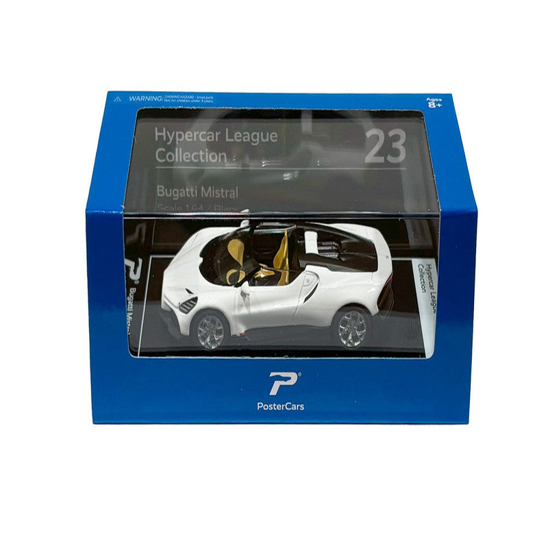 PosterCars 1:64 Bugatti Mistral Diecast Model Cars