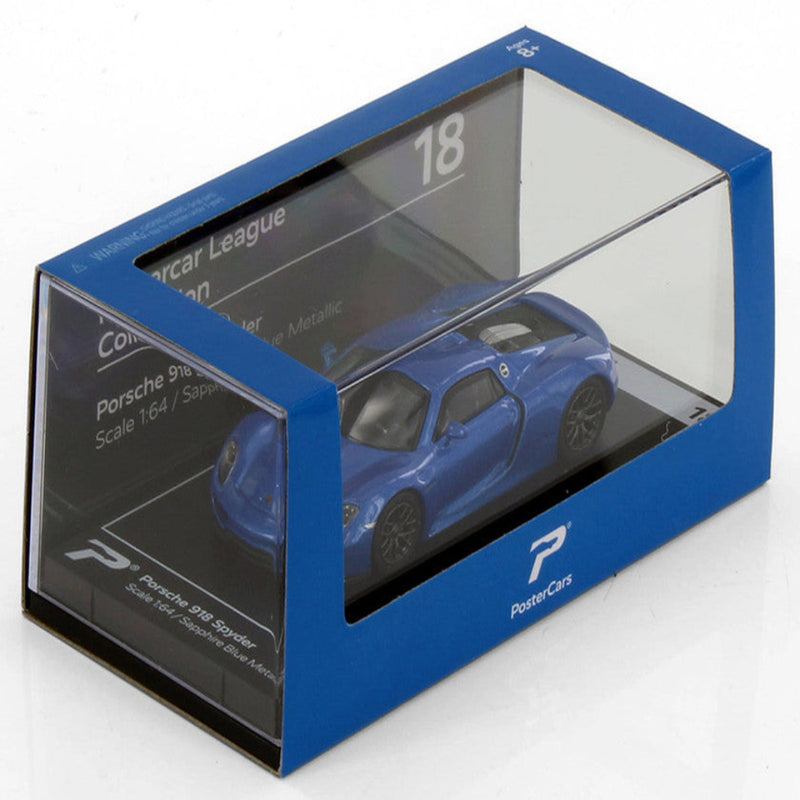PosterCars 1:64 Porsche 918 Spyder Diecast Model Cars