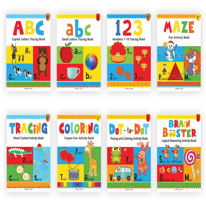 Preschool Complete Learning Activity Pack ( Set Of 8 Books )-Activity Books-WH-Toycra