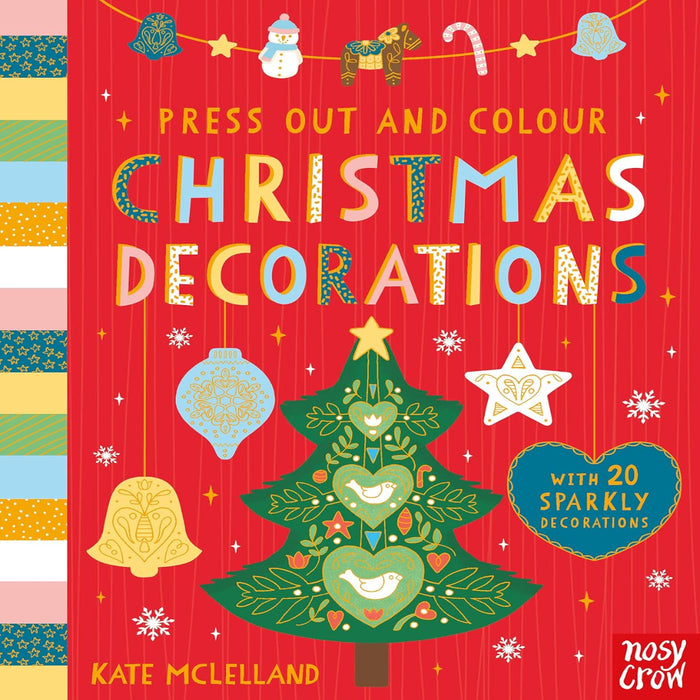 Press Out And Colour: Christmas Decorations-Activity Books-Hc-Toycra