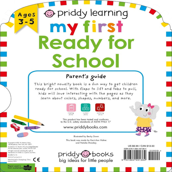 Priddy Learning My First Book-Board Book-RBC-Toycra