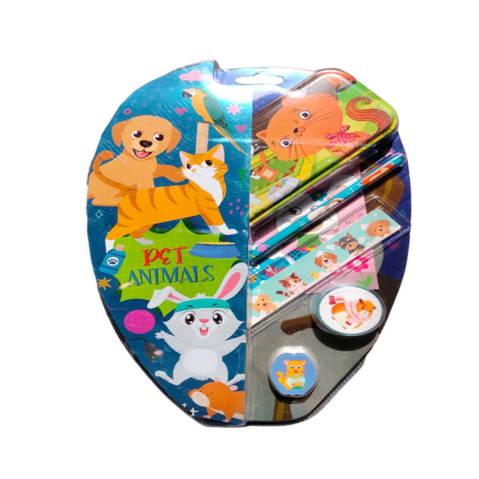 Printed Stationary Set - 6 Pieces-Stationery-Hello Friend-Toycra