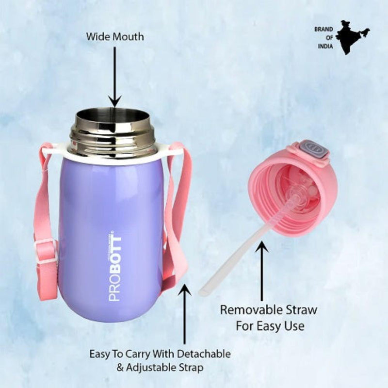 Probott Cutie Vacuum Flask Stainless Steel Water Bottle For Kids - (320 Ml)