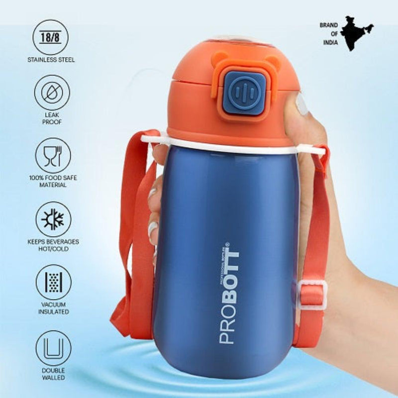 Probott Cutie Vacuum Flask Stainless Steel Water Bottle For Kids - (320 Ml)