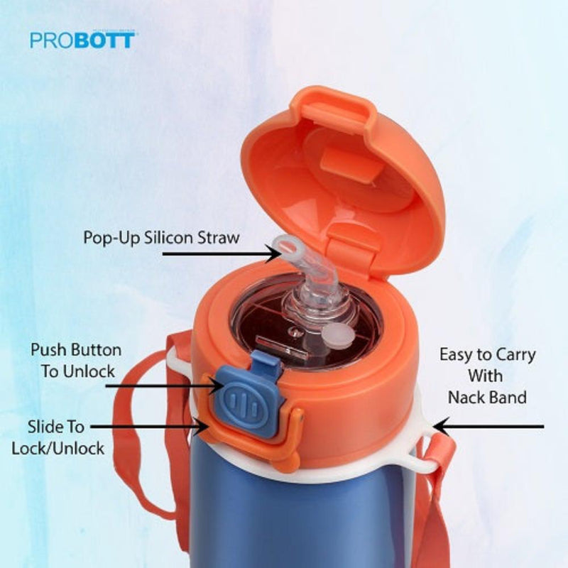 Probott Cutie Vacuum Flask Stainless Steel Water Bottle For Kids - (320 Ml)