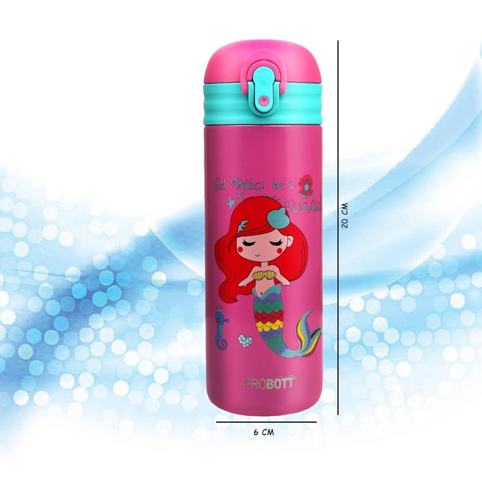 Probott Dazzle Double Walled Vacuum Flask Bottle For Kids - (400Ml)-LunchBox & Water Bottles-Probott-Toycra