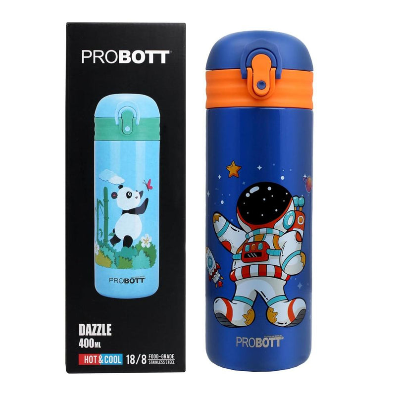 Probott Dazzle Double Walled Vacuum Flask Bottle For Kids - (400Ml)