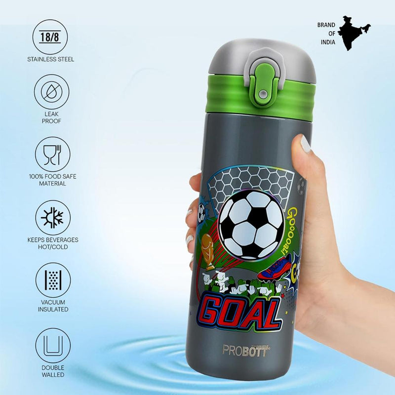 Probott Dazzle Double Walled Vacuum Flask Bottle For Kids - (400Ml)
