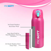 Probott Little Vacuum Flask Stainless Steel Water Bottle For Kids - (230Ml)