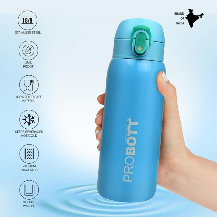 Probott Little Vacuum Flask Stainless Steel Water Bottle For Kids - (390Ml)-LunchBox & Water Bottles-Probott-Toycra