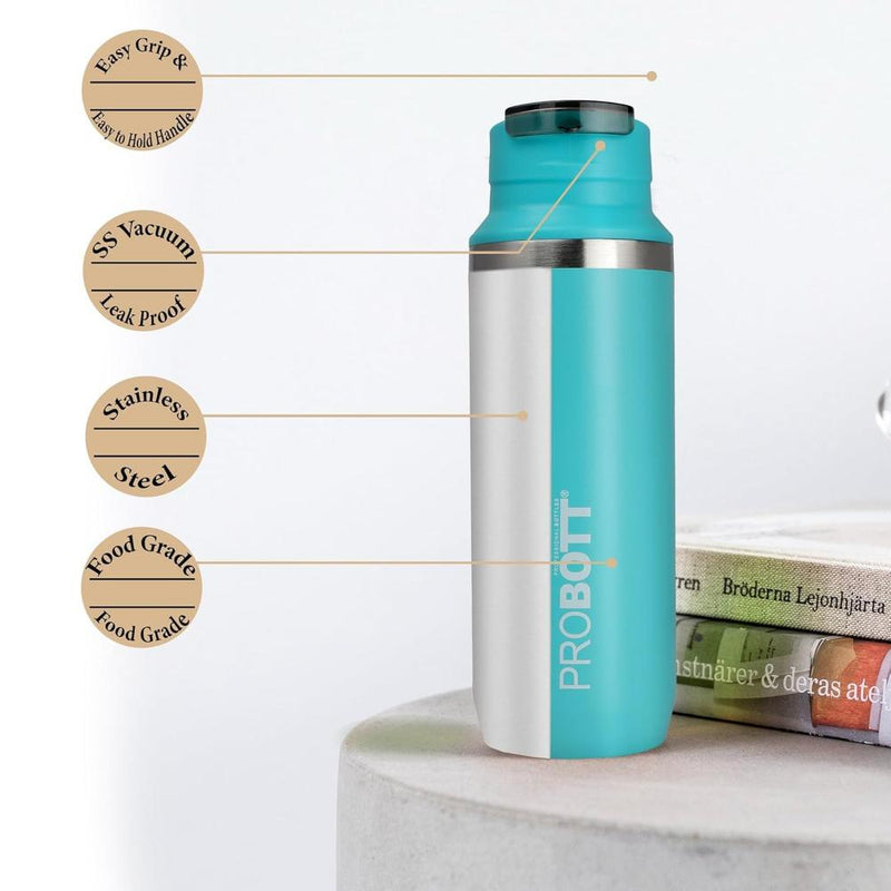 Probott Ninja Vacuum Flask Stainless Steel Water Bottles - (500 Ml)