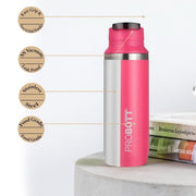 Probott Ninja Vacuum Flask Stainless Steel Water Bottles - (500 Ml)