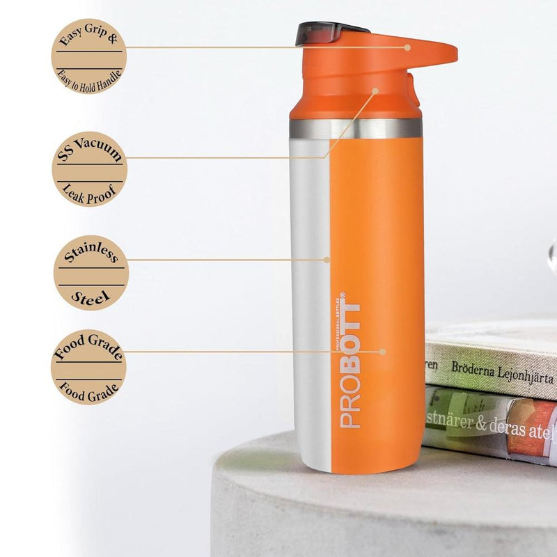 Probott Ninja Vacuum Flask Stainless Steel Water Bottles - (500 Ml)