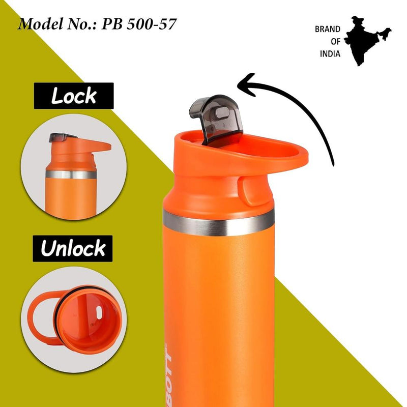 Probott Ninja Vacuum Flask Stainless Steel Water Bottles - (500 Ml)