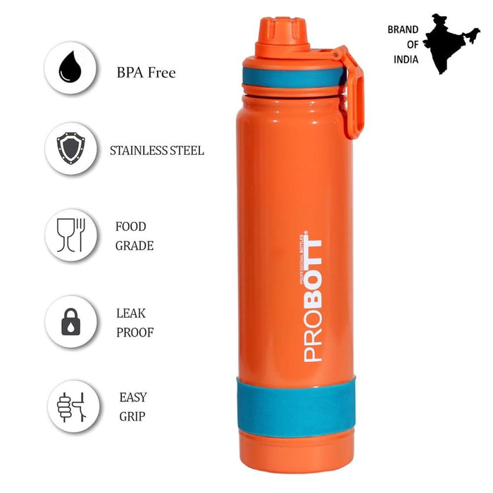 Probott Rainbow Vacuum Flask Insulated Stainless Steel Bottle - (900Ml)-LunchBox & Water Bottles-Probott-Toycra