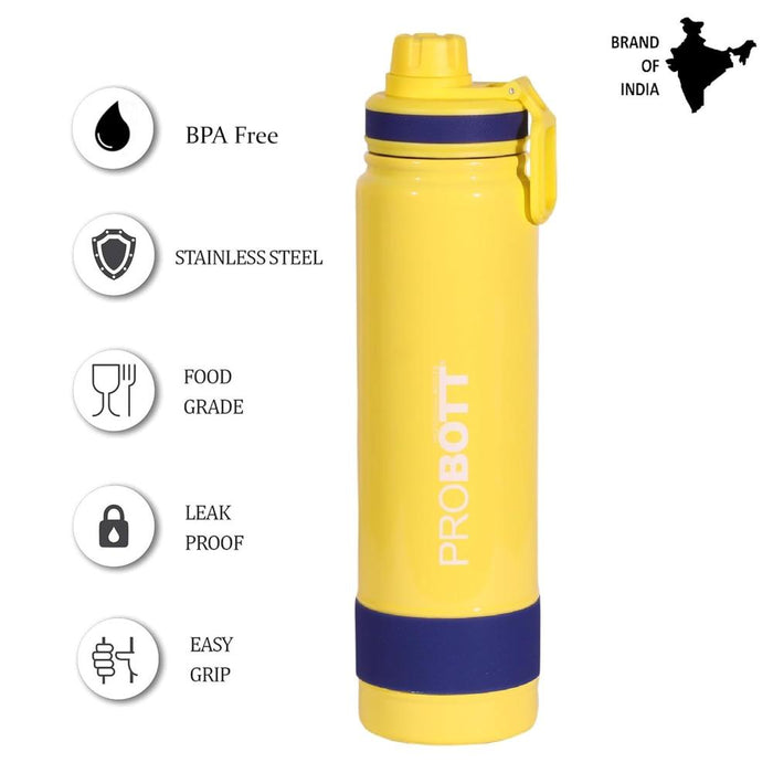 Probott Rainbow Vacuum Flask Insulated Stainless Steel Bottle - (900Ml)-LunchBox & Water Bottles-Probott-Toycra