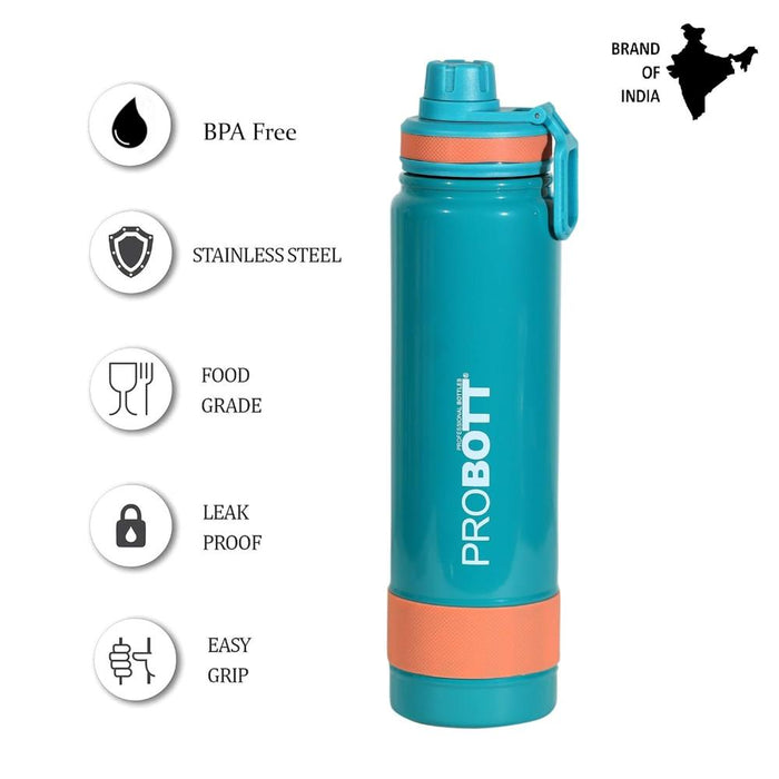 Probott Rainbow Vacuum Flask Insulated Stainless Steel Bottle - (900Ml)-LunchBox & Water Bottles-Probott-Toycra