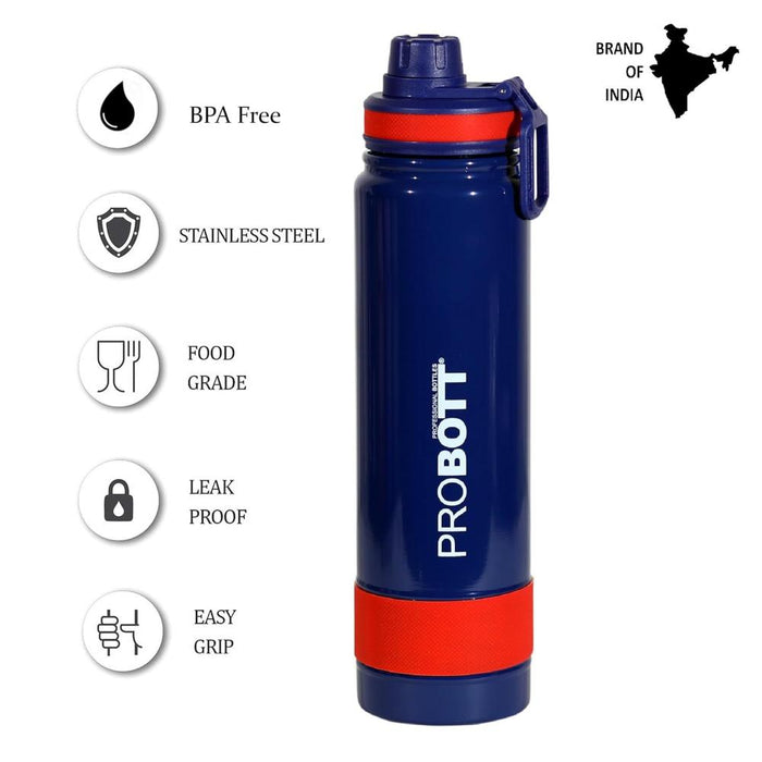 Probott Rainbow Vacuum Flask Insulated Stainless Steel Bottle - (900Ml)-LunchBox & Water Bottles-Probott-Toycra