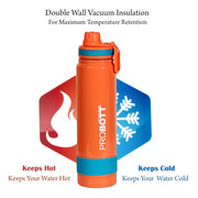 Probott Rainbow Vacuum Flask Insulated Stainless Steel Bottle - (900Ml)