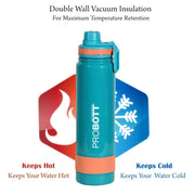 Probott Rainbow Vacuum Flask Insulated Stainless Steel Bottle - (900Ml)