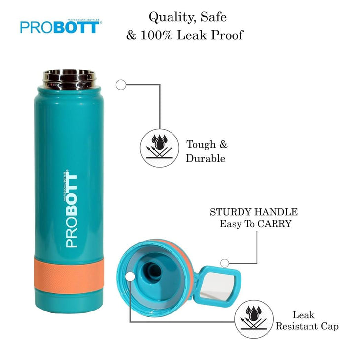 Probott Rainbow Vacuum Flask Insulated Stainless Steel Bottle - (900Ml)-LunchBox & Water Bottles-Probott-Toycra