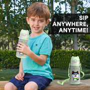 Probott School Champ Sipper Bottle for Kid With Straw & Strap - (370Ml)