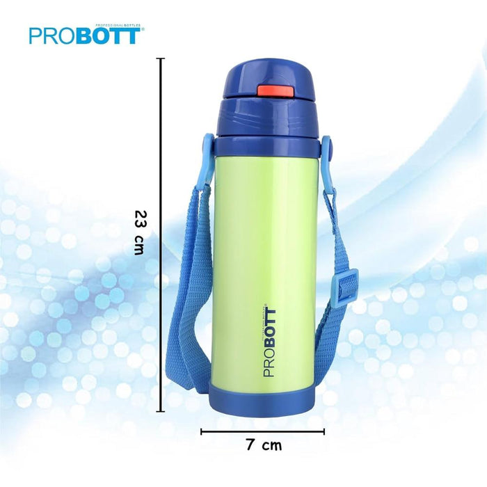 Probott Tom Vacuum Flask Sipper Bottle With Straw & Strap - (500 Ml)-LunchBox & Water Bottles-Probott-Toycra