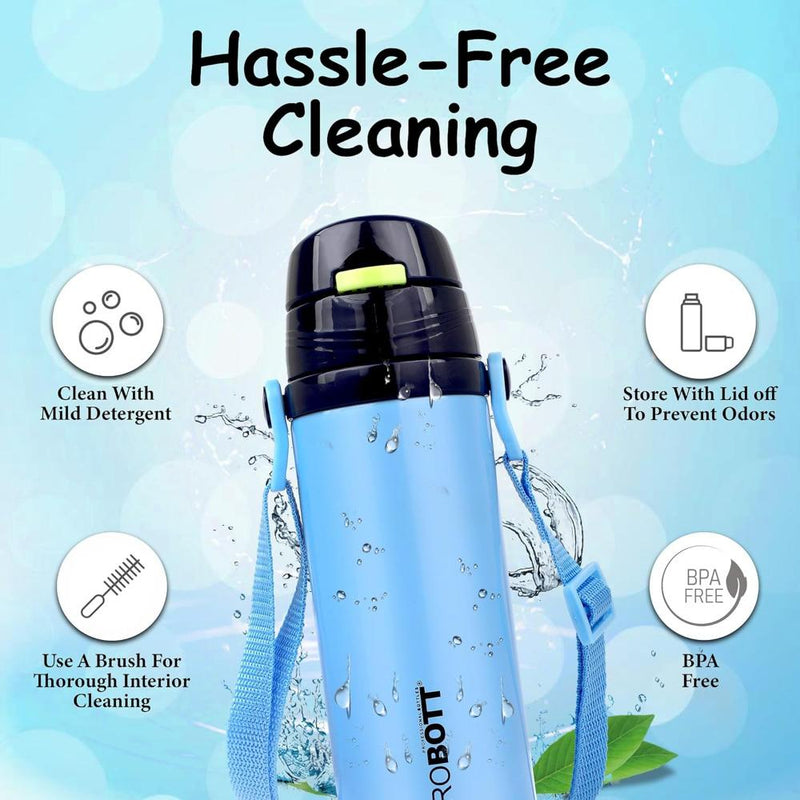 Probott Tom Vacuum Flask Sipper Bottle With Straw & Strap - (500 Ml)
