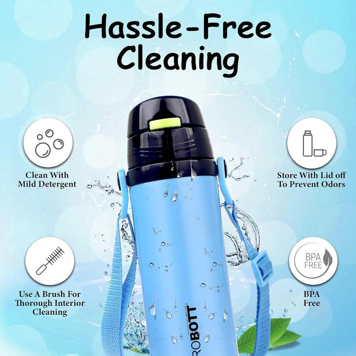 Probott Tom Vacuum Flask Sipper Bottle With Straw & Strap - (500 Ml)-LunchBox & Water Bottles-Probott-Toycra