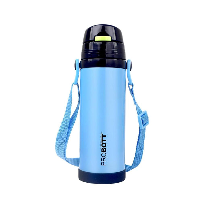 Probott Tom Vacuum Flask Sipper Bottle With Straw & Strap - (500 Ml)-LunchBox & Water Bottles-Probott-Toycra