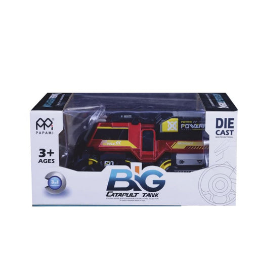Puchi 3-in-1 Die-Cast Pull Back Catapult Tank