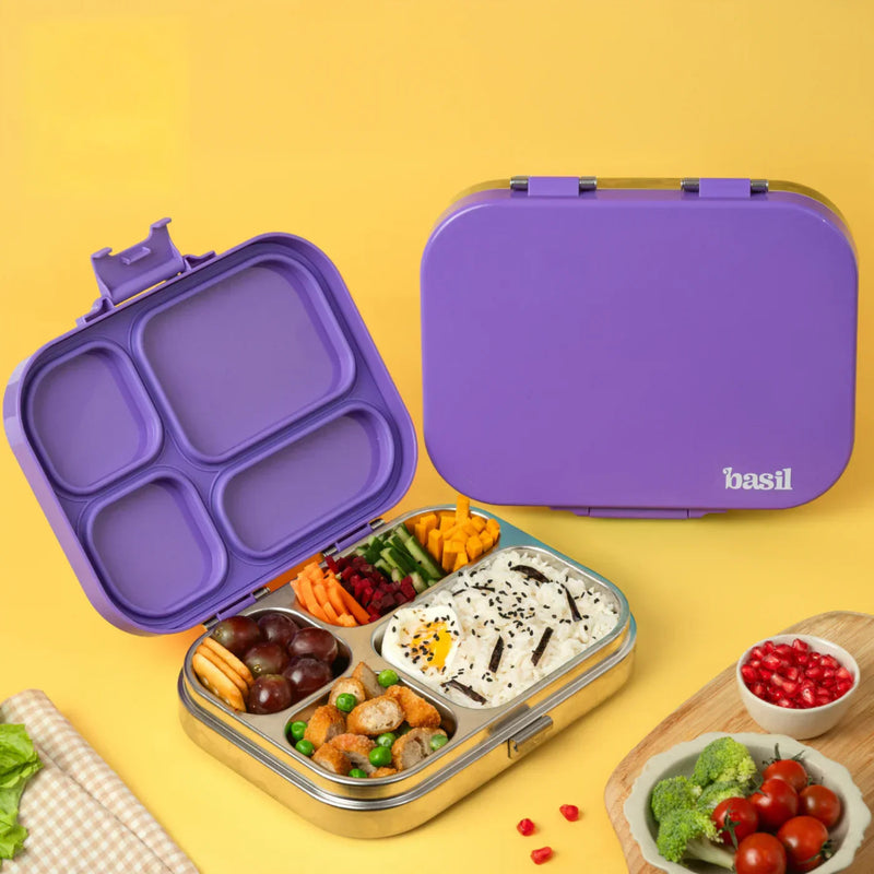 Basil Bento Quad 4 Section Lunch Box -830ML