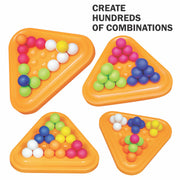 Pyramid Ball Puzzle – 60 PCS Brain-Boosting Game for Kids (Ages 4-6)