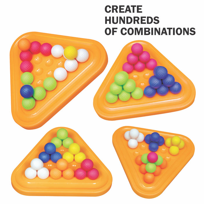 Pyramid Ball Puzzle – 60 PCS Brain-Boosting Game for Kids (Ages 4-6)-simple-Toymate-Toycra
