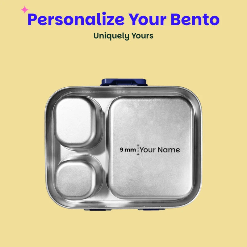 Basil Bento Box Quad Plus- 3+1 Compartment Stainless Steel Lunch Box - 1260ML