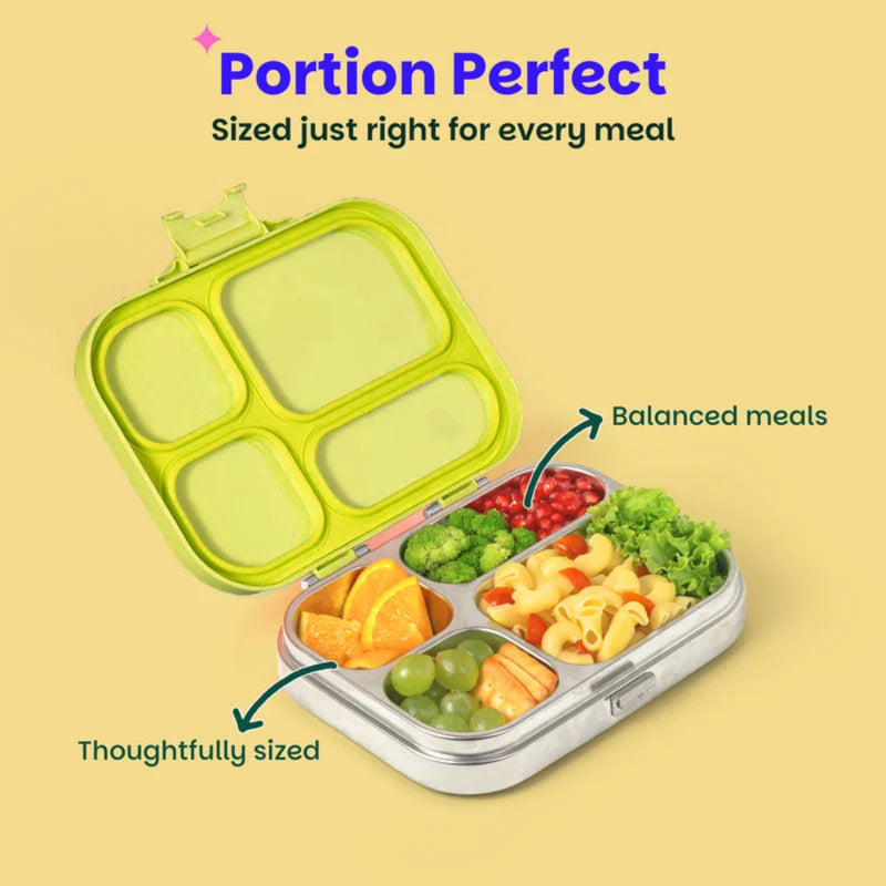 Basil Bento Quad 4 Section Lunch Box -830ML