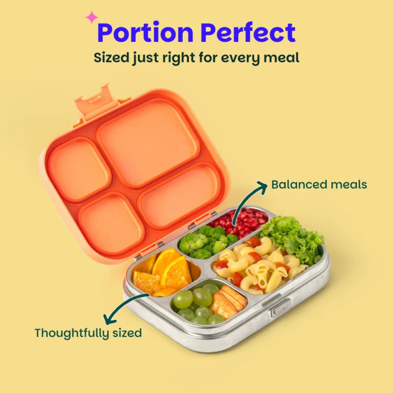 Basil Bento Quad 4 Section Lunch Box -830ML