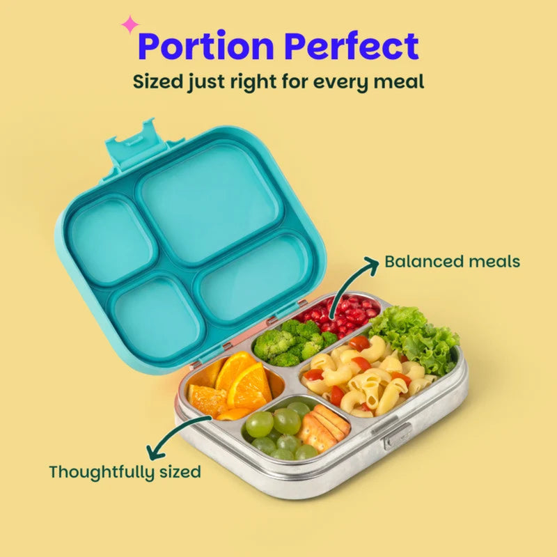 Basil Bento Quad 4 Section Lunch Box -830ML