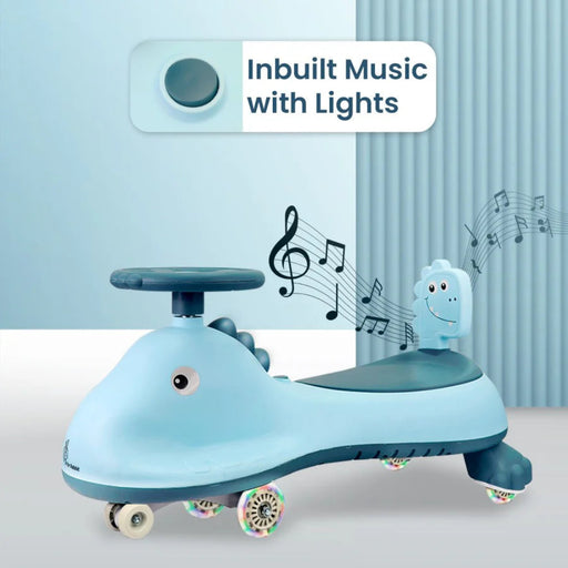 R For Rabbit - Iya Iya Dino - Swing Car - Sky Blue