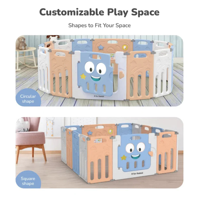 R For Rabbit Joyland Playpan Playmats - Blue Orange