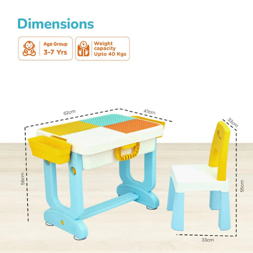 R For Rabbit - Little Genius Learner - Blue Multi-Furniture-R for Rabbit-Toycra