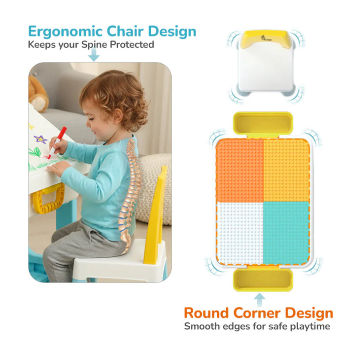 R For Rabbit - Little Genius Learner - Blue Multi-Furniture-R for Rabbit-Toycra