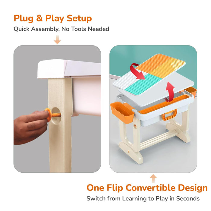 R For Rabbit - Little Genius Learner - Grey Multi-Furniture-R for Rabbit-Toycra