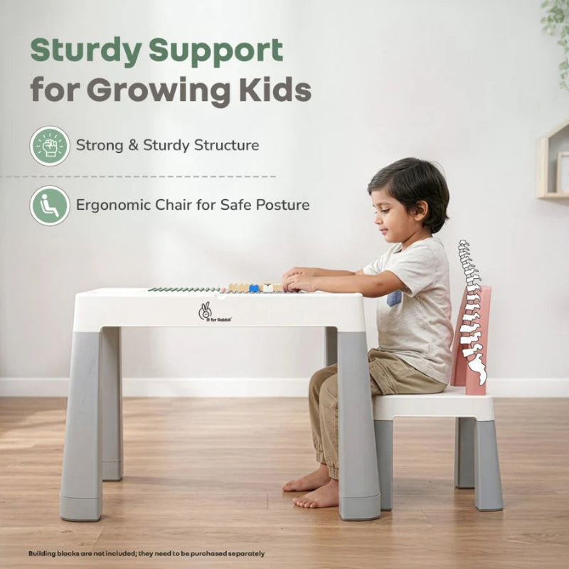 R For Rabbit Little Genius Learner Neo Kids Table & Chair