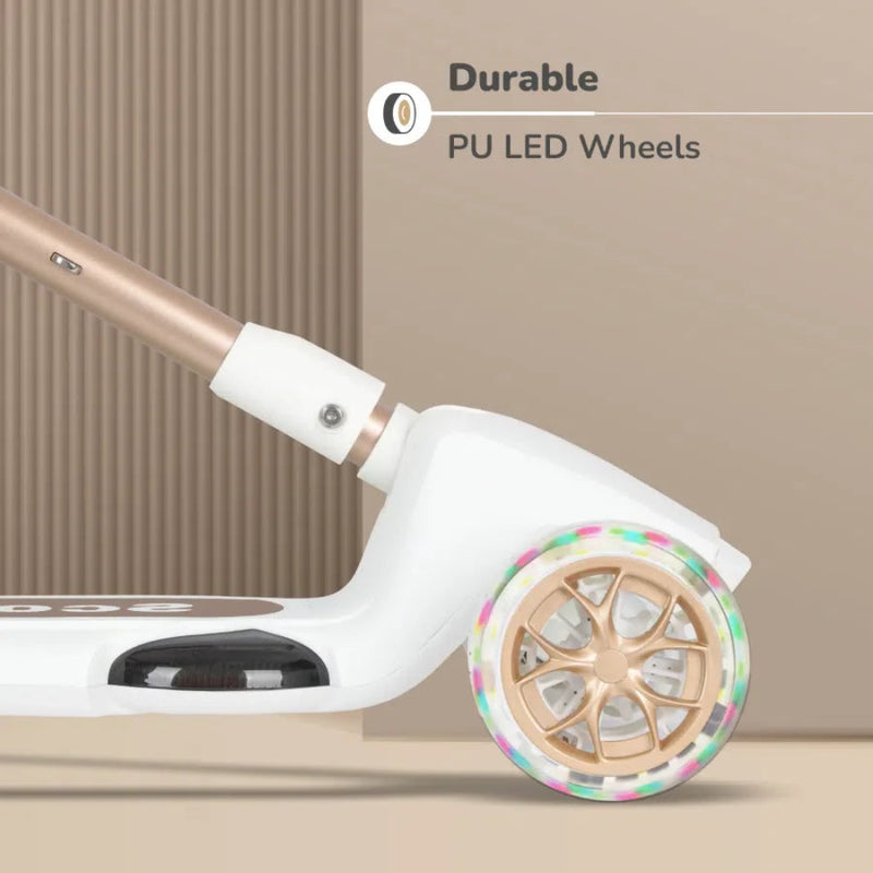 R For Rabbit Road Runner Blaze Scooter For Kids - Cream Gold